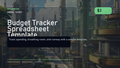 Budget Tracker Spreadsheet Template