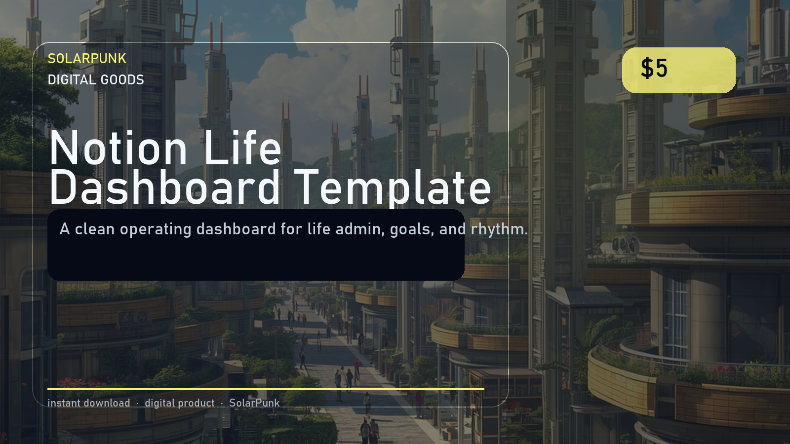 Notion Life Dashboard Template