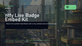ntfy Live Badge Embed Kit