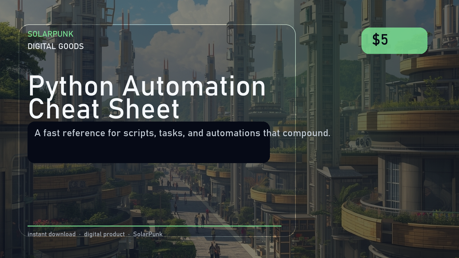 Python Automation Cheat Sheet